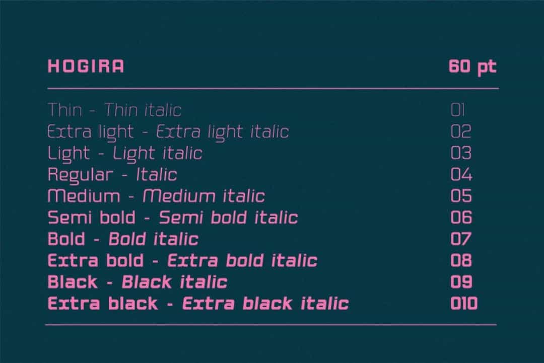 Hogira Font Image 2