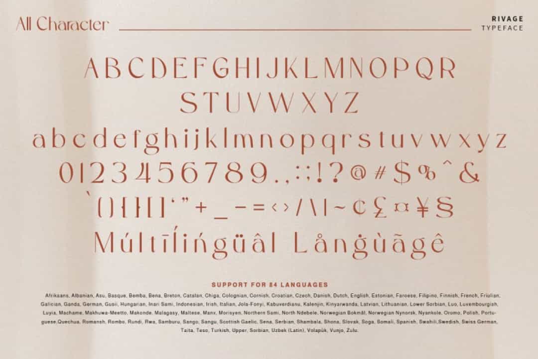 Rivage Font Image 3