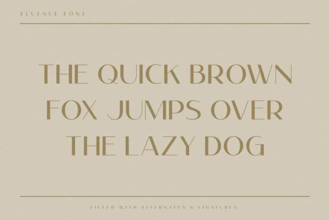 Fluence Font Image 3