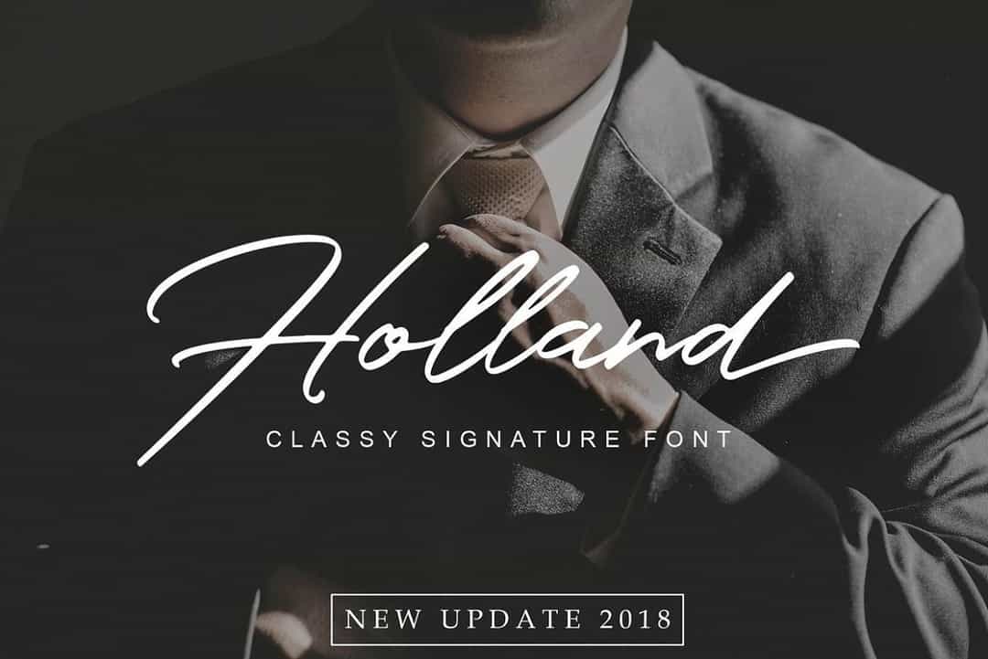 Holland Font Free Image 1