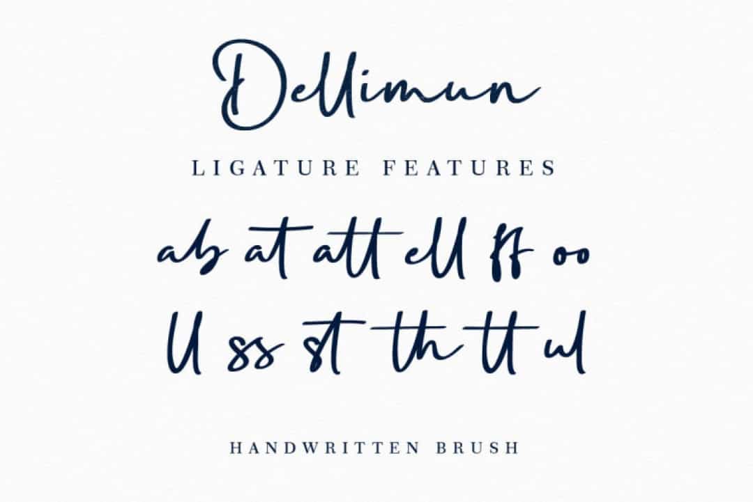 Dellimun Font Image 2