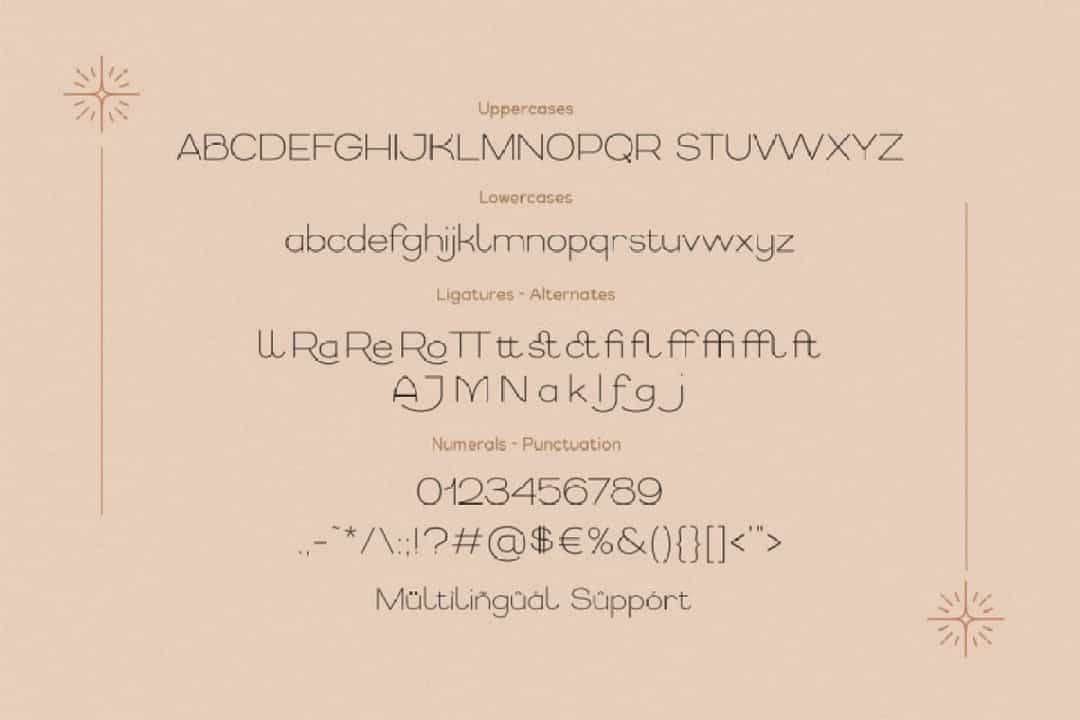 Restiany Font Image 3