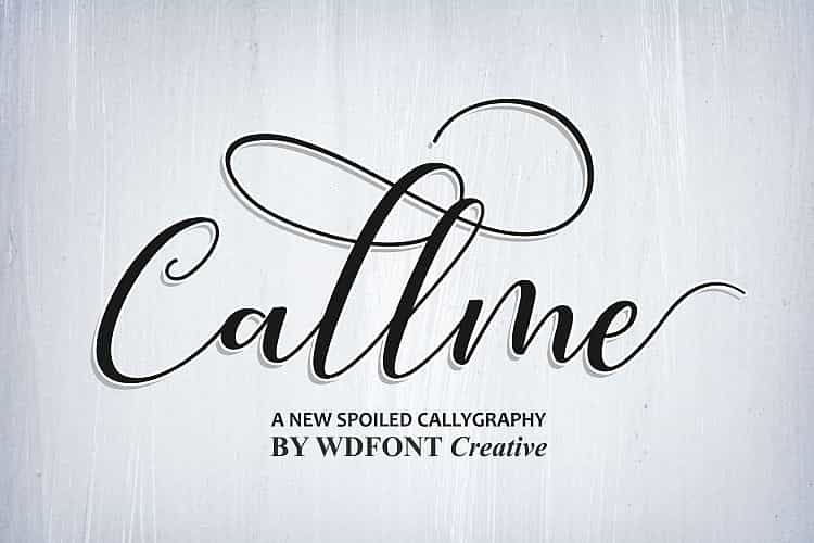 Callme Script Font Image 1