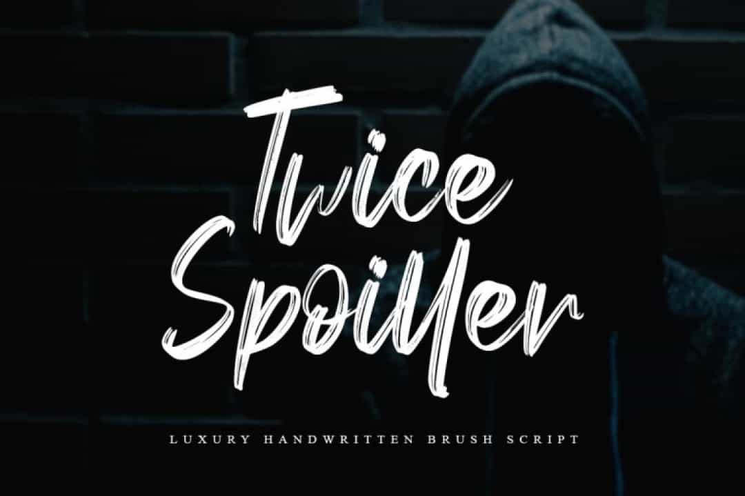 Twice Spoiller Font Image 37