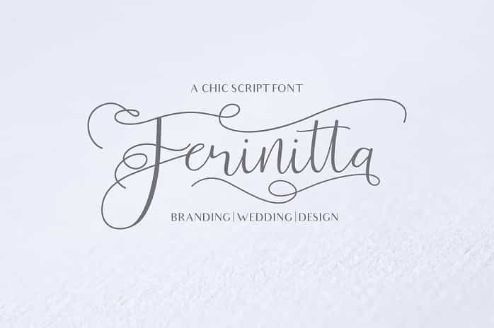 Ferinitta Calligraphy Font Image 1