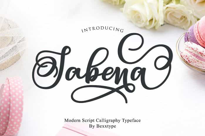 Sabena Calligraphy Font Image 1