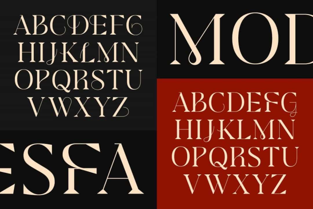 Modesfa Font Image 2