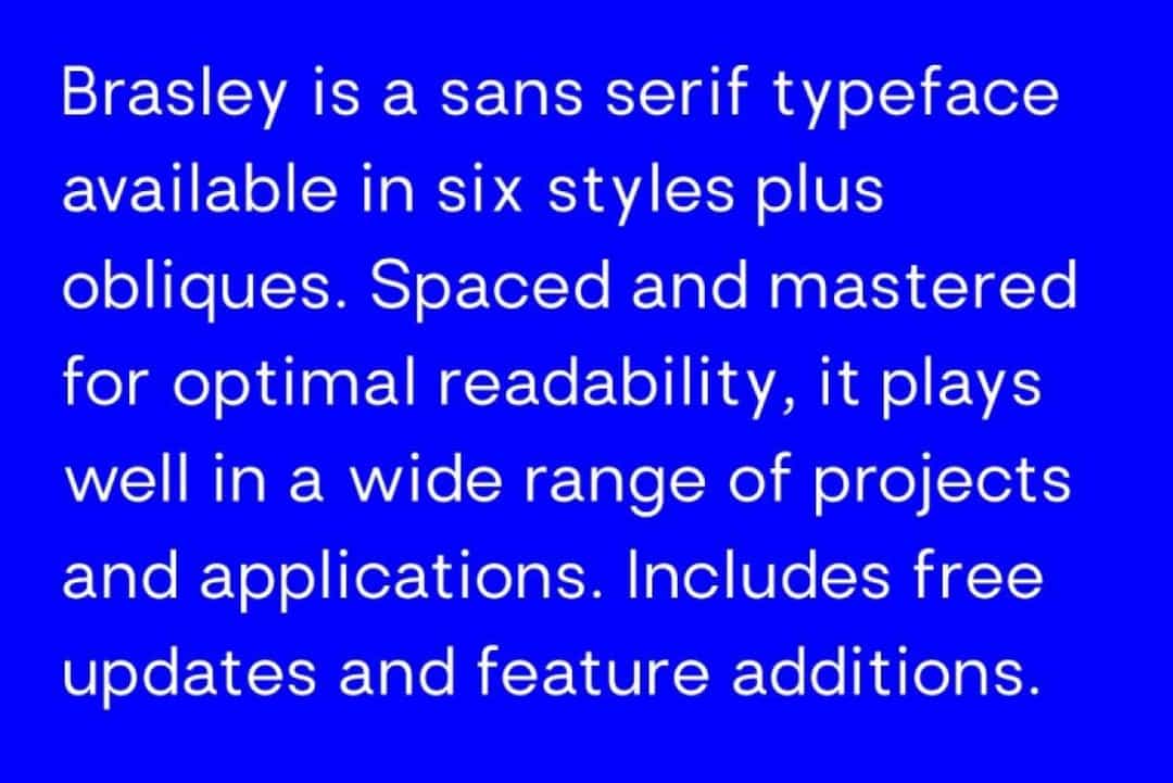Brasley Font Image 3