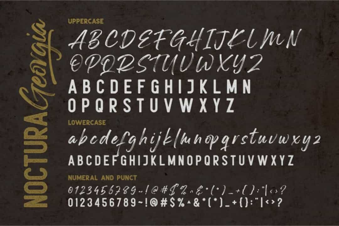 Noctura Georgia Font Image 3