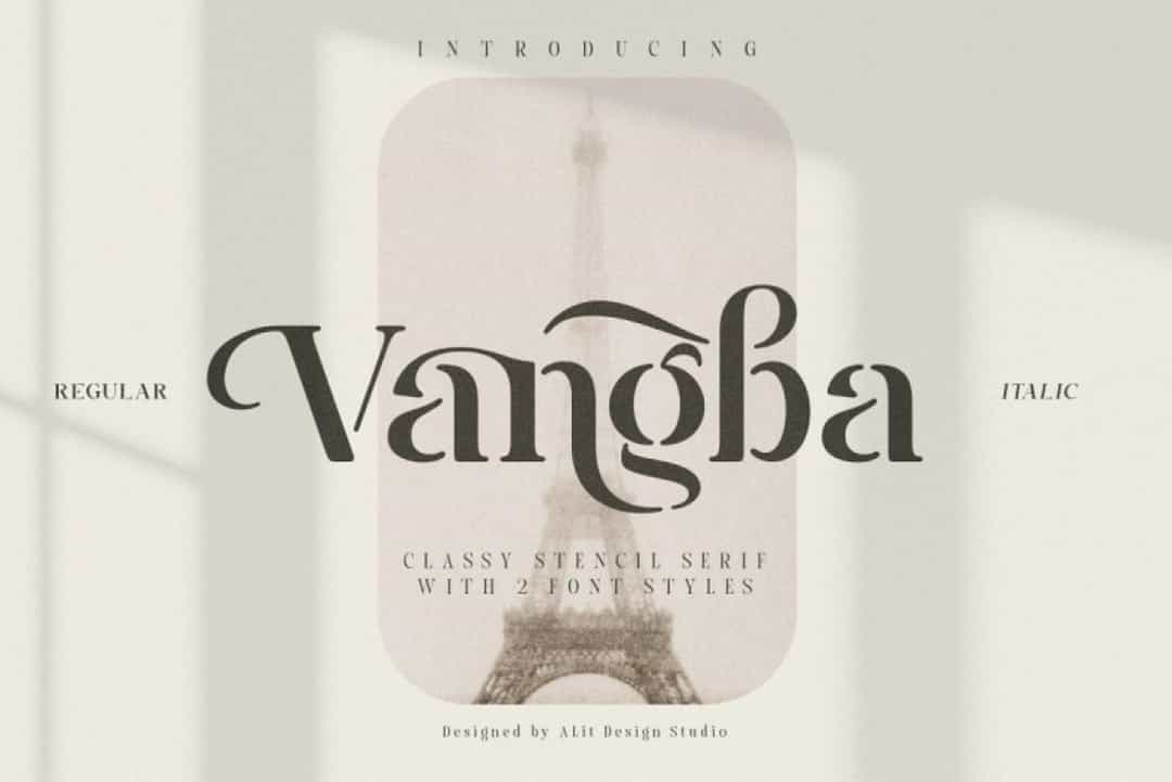 Vangba Font Image 1