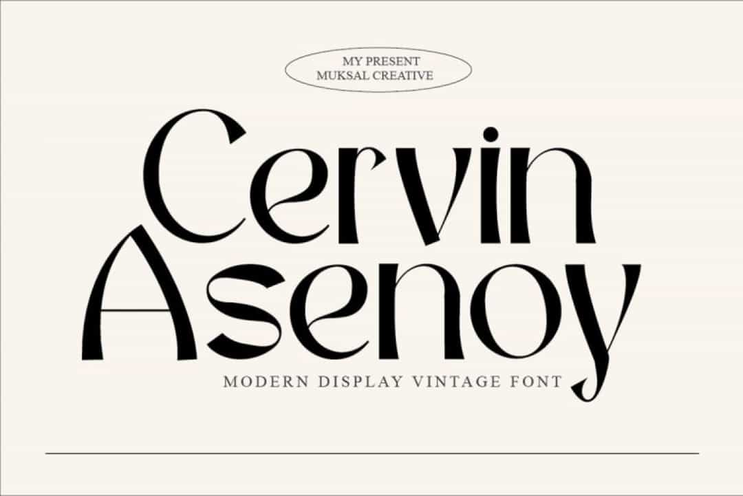 Cervi Asenoy Font Image 1