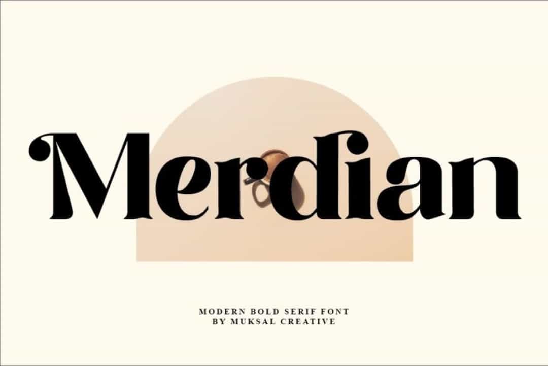 Merdian Font Image 1