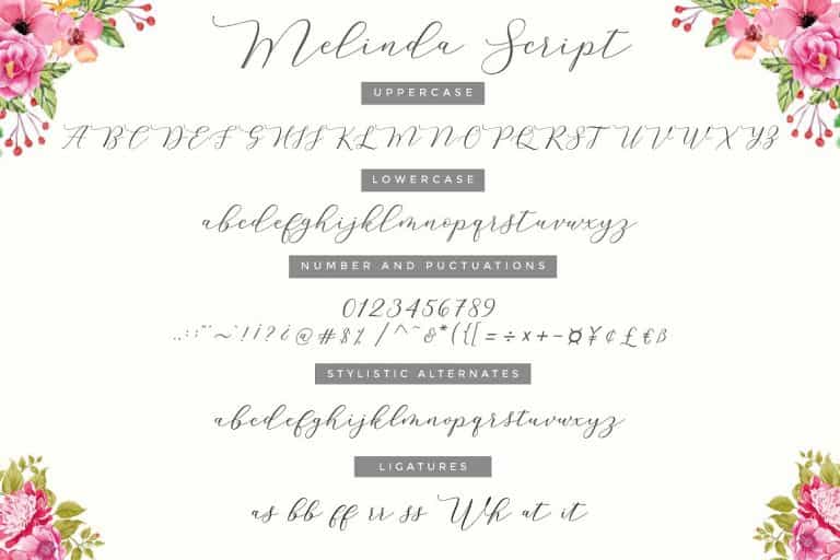 Melinda Script Font Image 2