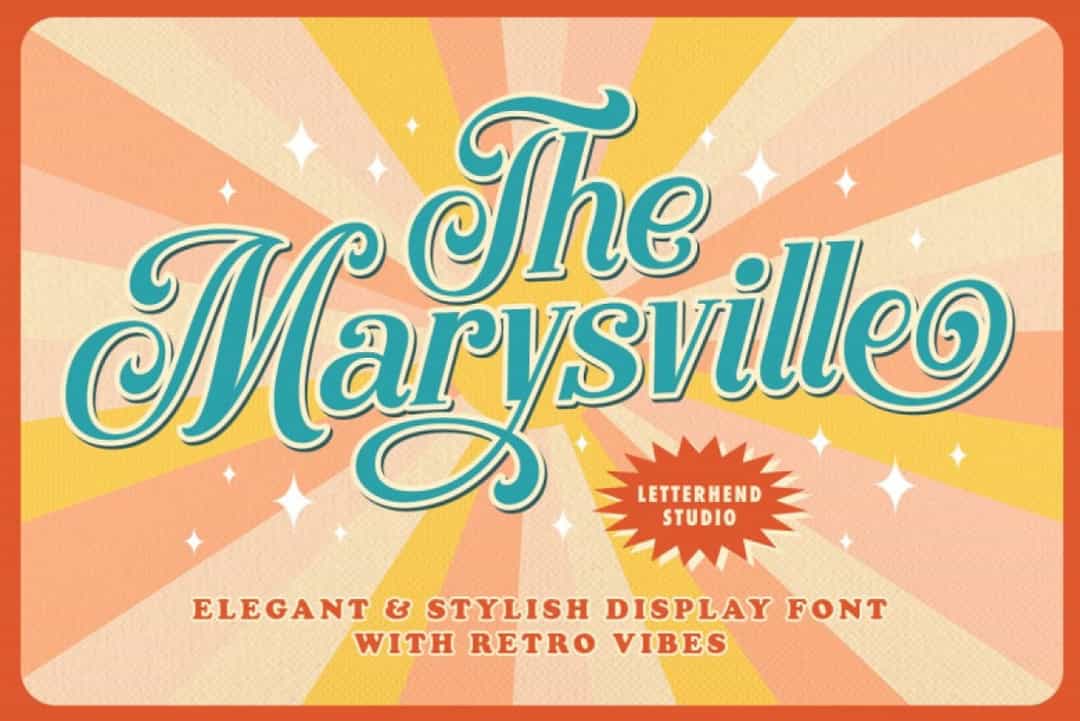 The Marysville Font Image 1