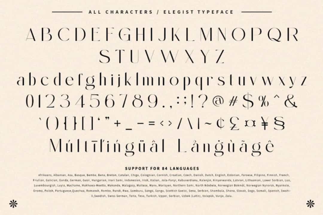 Elegist Font Image 3