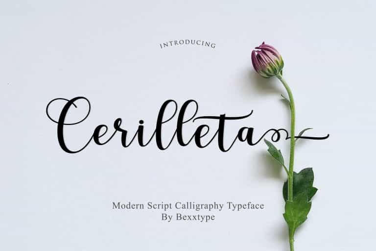 Cerilleta Script Font Image 1