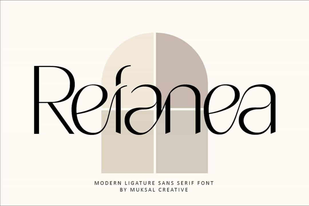 Refanea Font Image 1