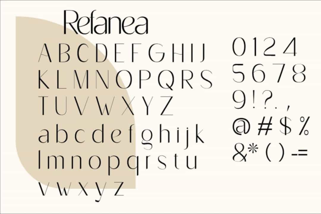 Refanea Font Image 3