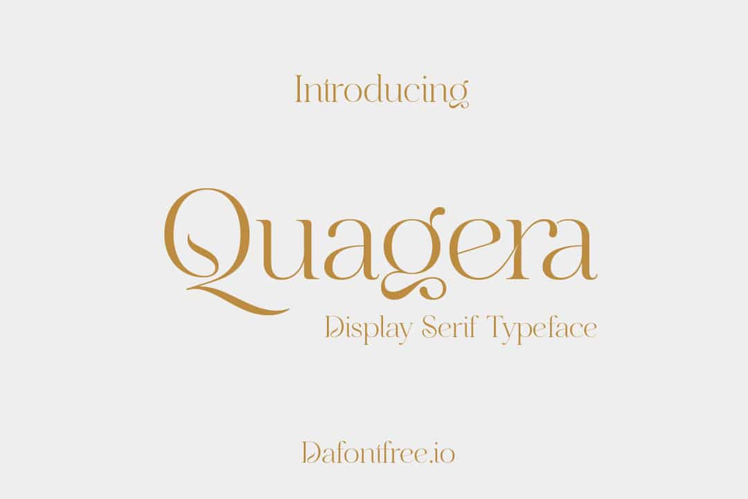 Quagera Font Image 1