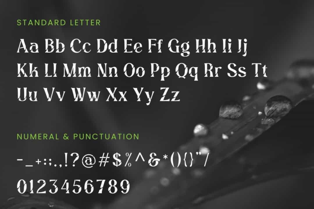 Angel Stencil Font Image 3