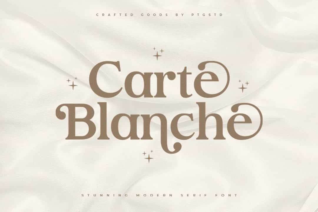 Carte Blanche Font Image 1