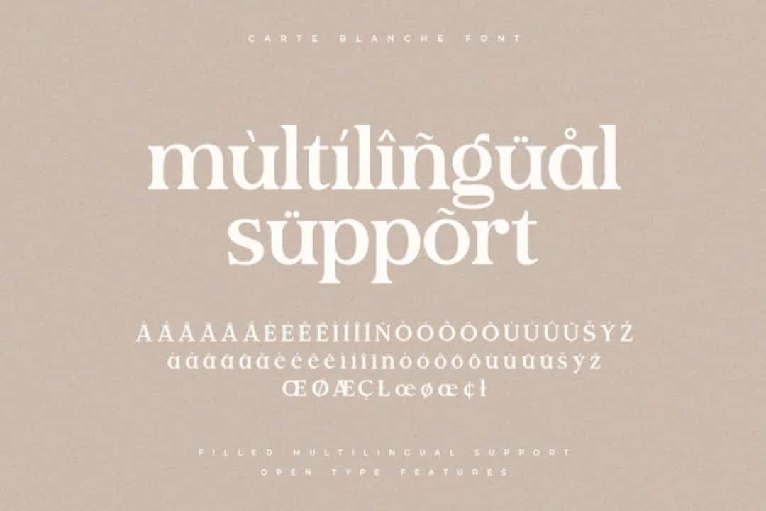 Carte Blanche Font Image 2