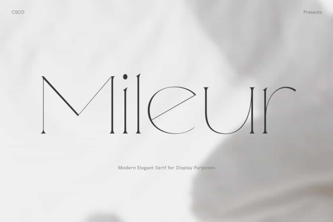 Mileur Font Image 1