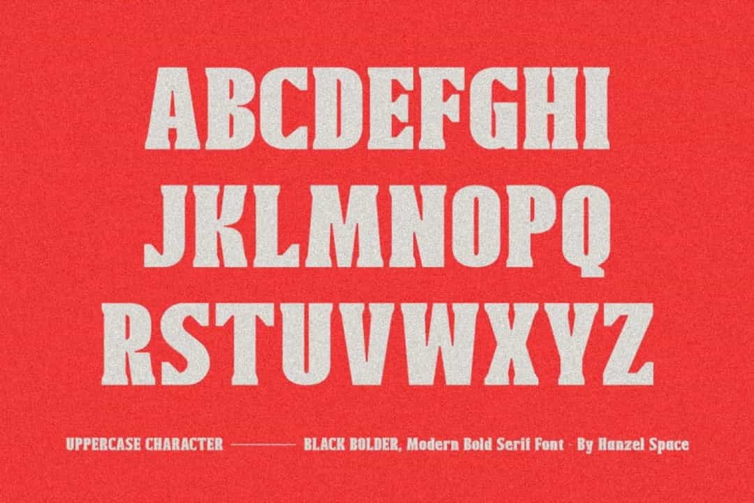 Black Bolder Font Image 2