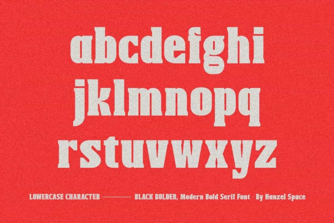 Black Bolder Font Image 3