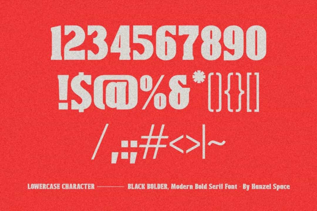 Black Bolder Font Image 4