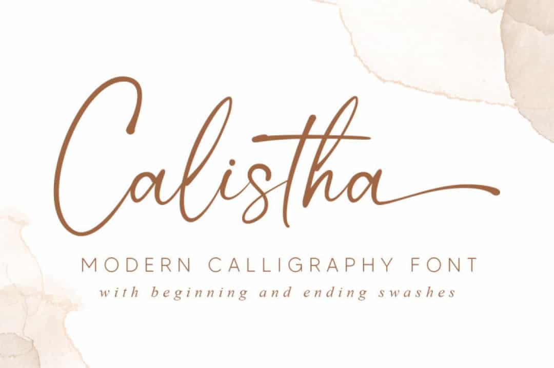 Calistha Font Image 1