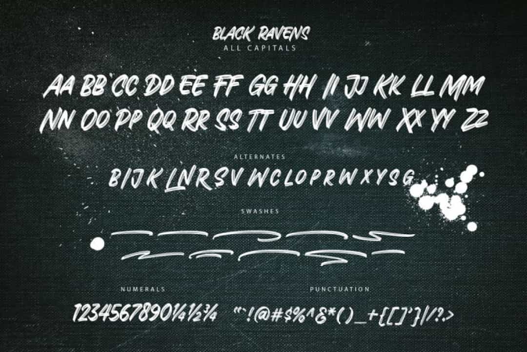 Black Ravens Font Image 3