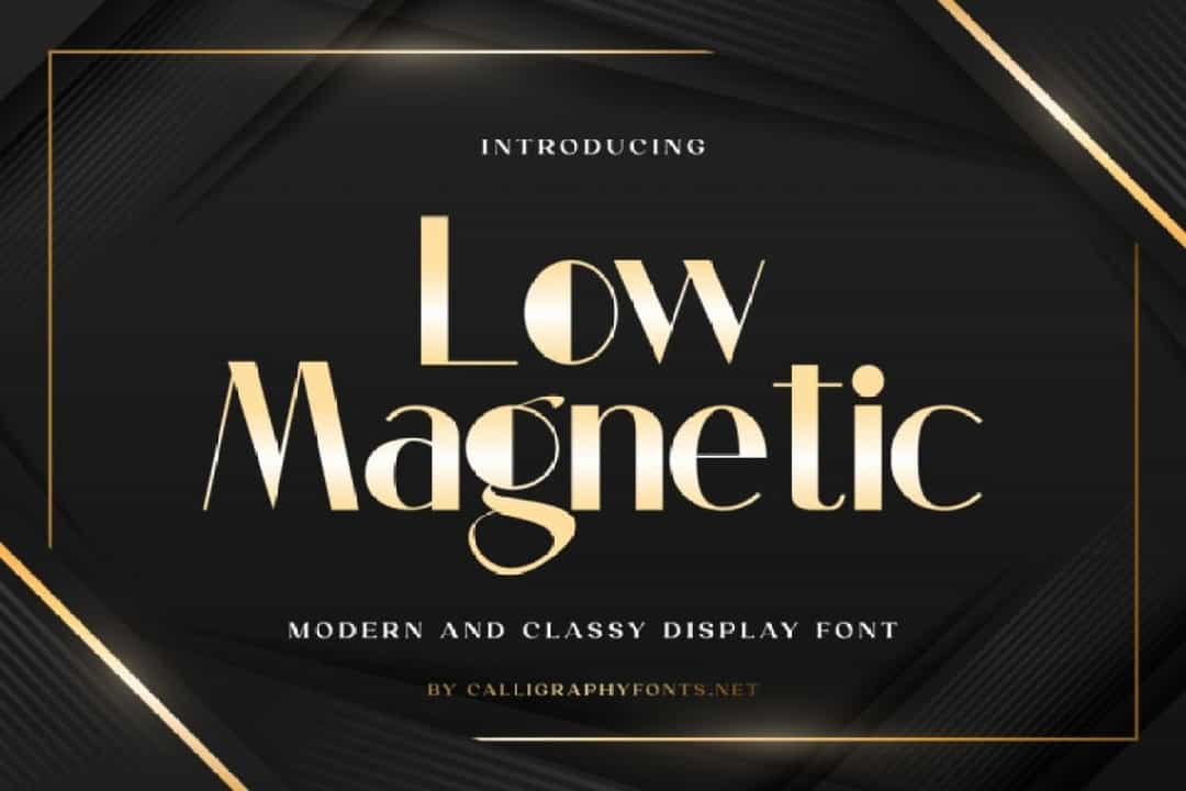 Low Magnetic Font Image 1