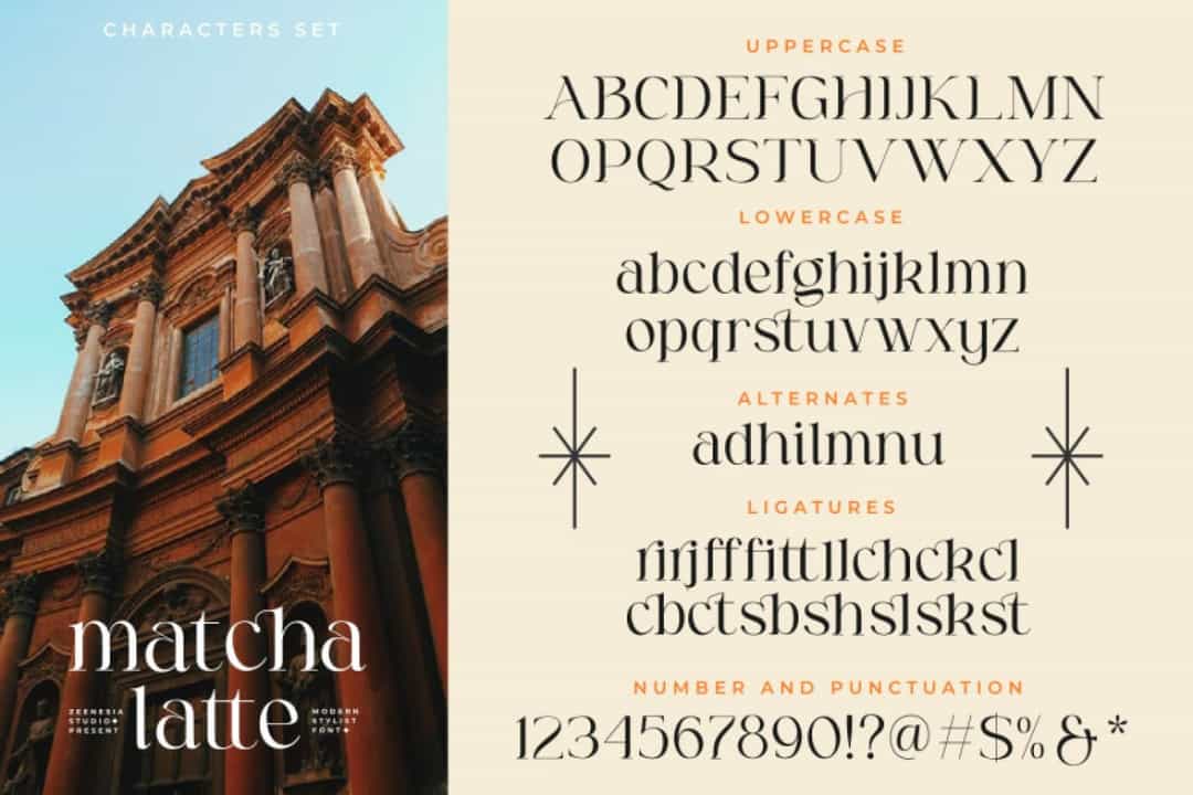 Matcha Latte Font Image 3