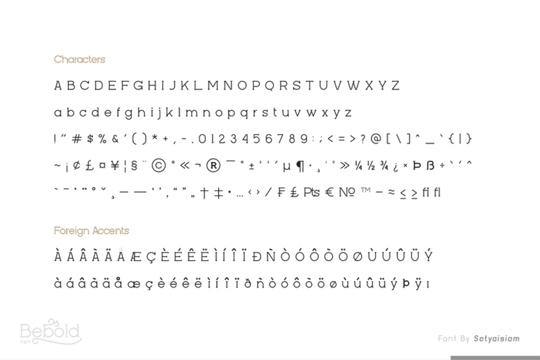 Bebold Font Image 3
