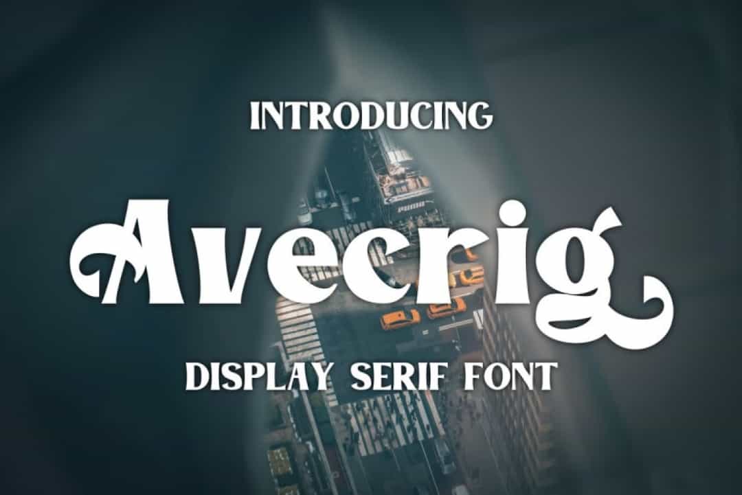 Avecrig Font Image 1