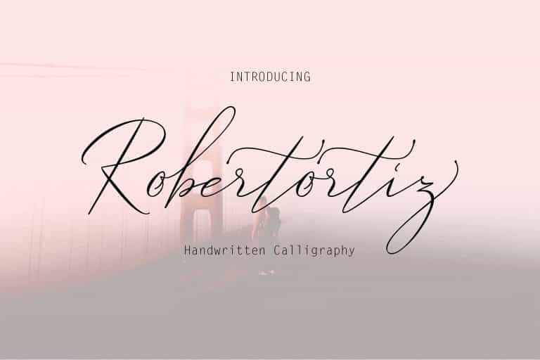 Robertortiz Signature Font Image 1