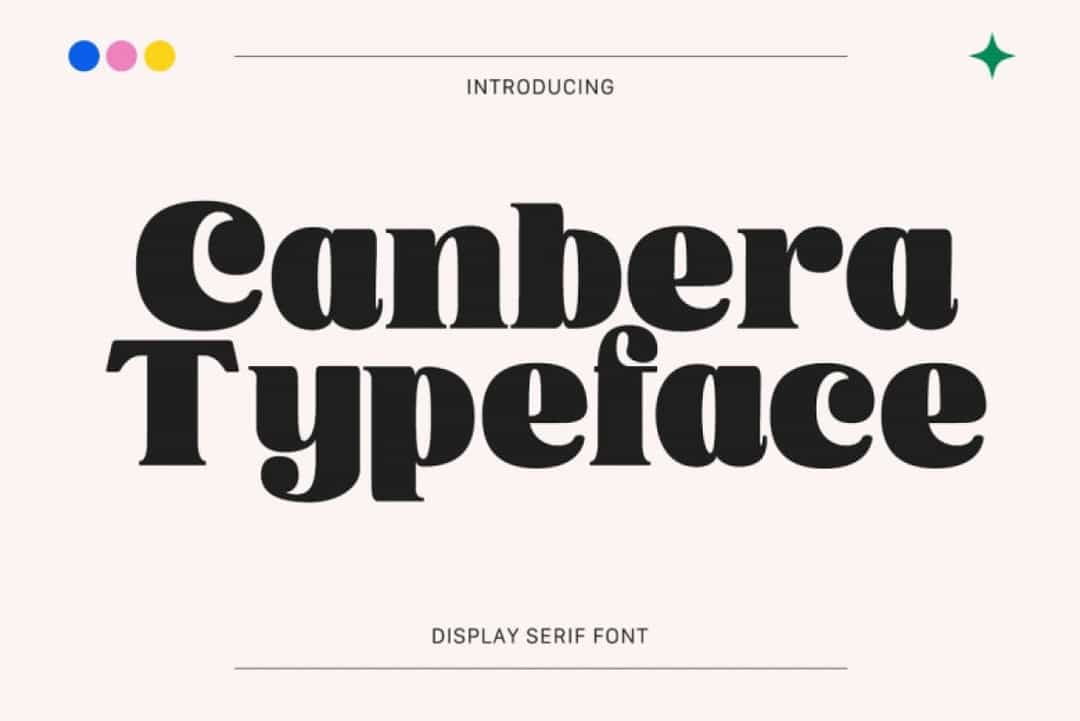Canbera Font Image 1