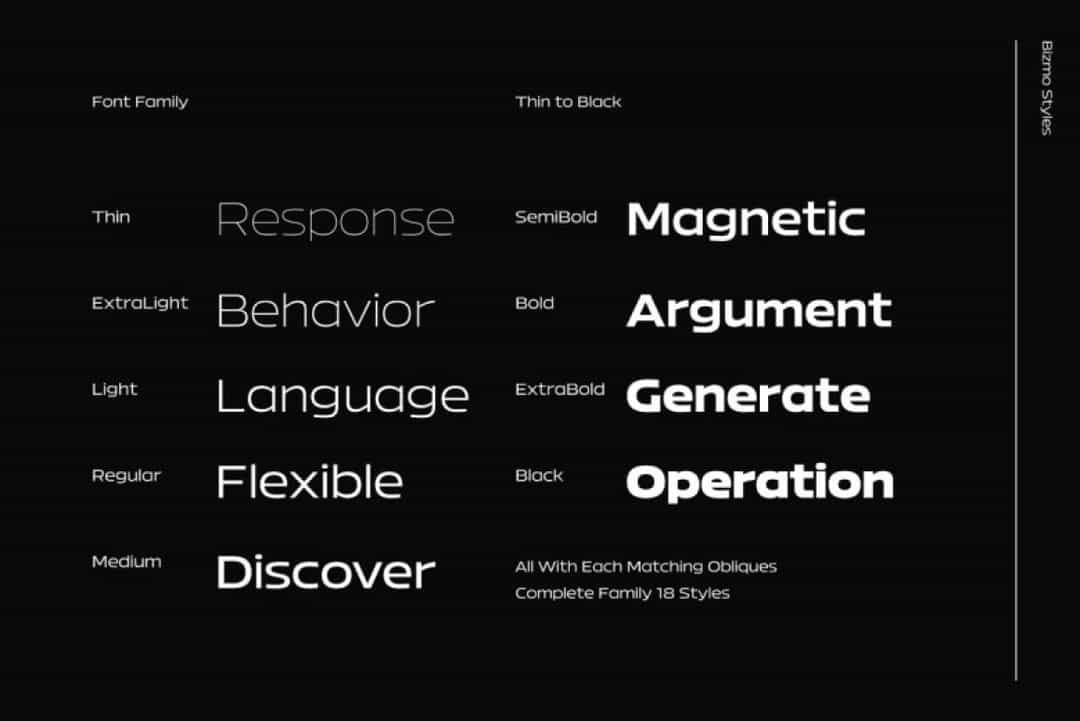 Bizmo Font Image 2