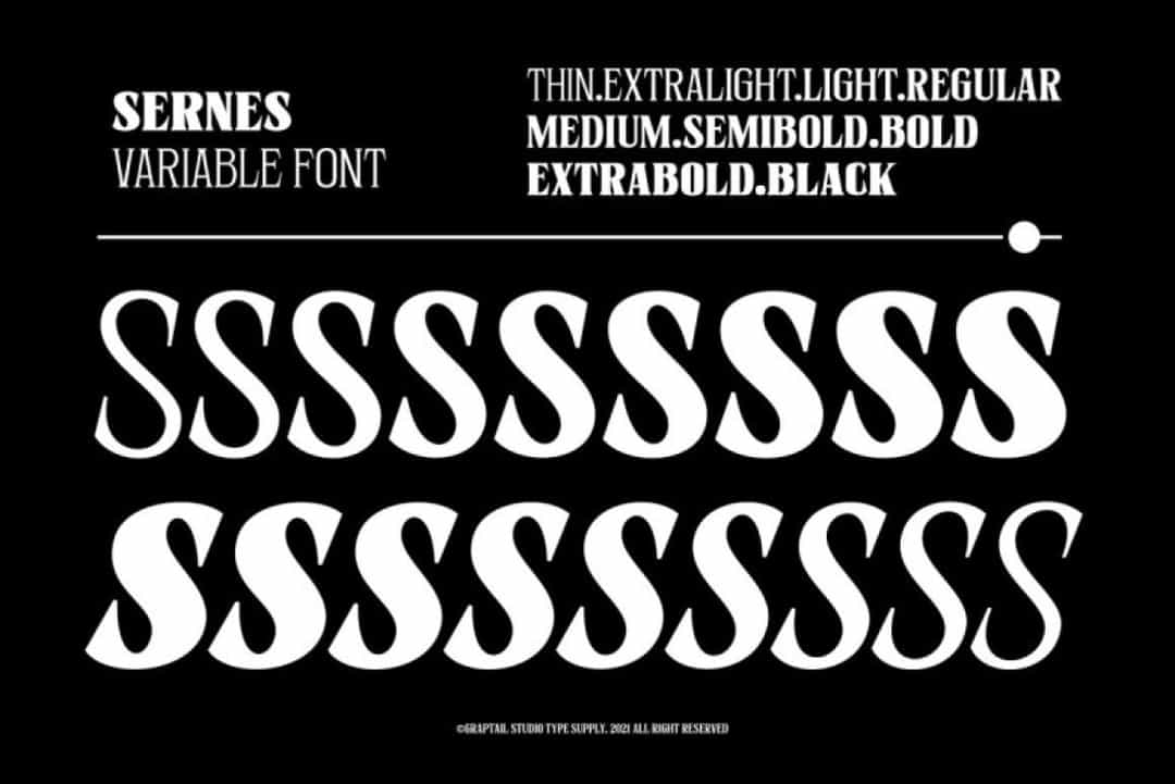 Sernes Font Image 2