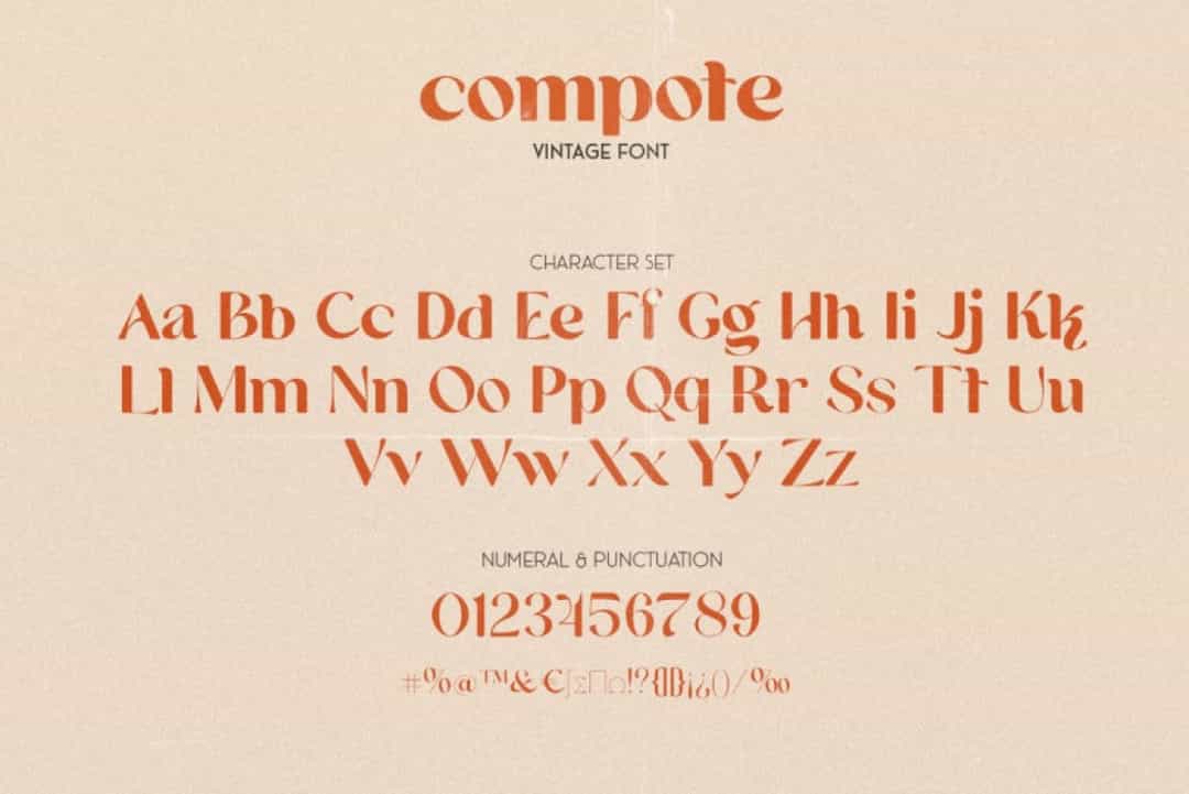Compote Font Image 3