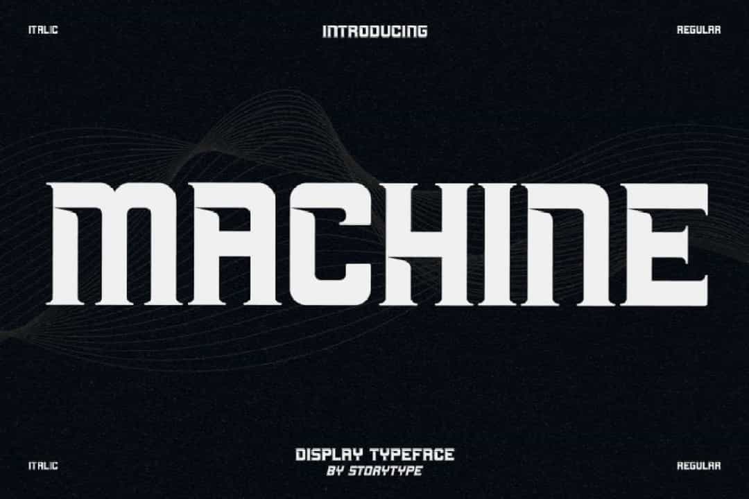 Machine Font Image 1