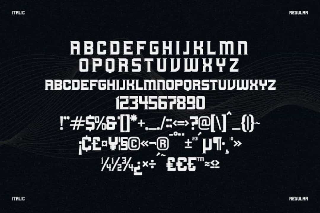 Machine Font Image 3