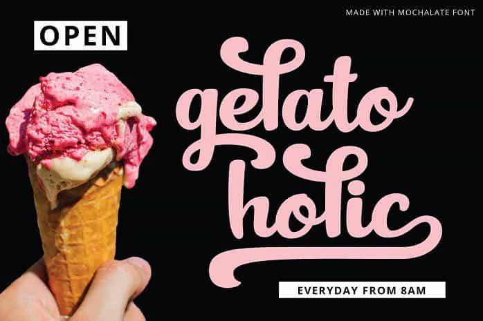 Mochalate Script Font Image 2