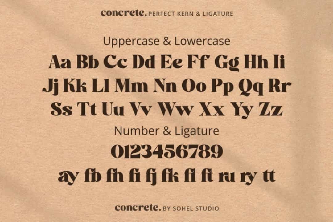 Concrete Font Image 3