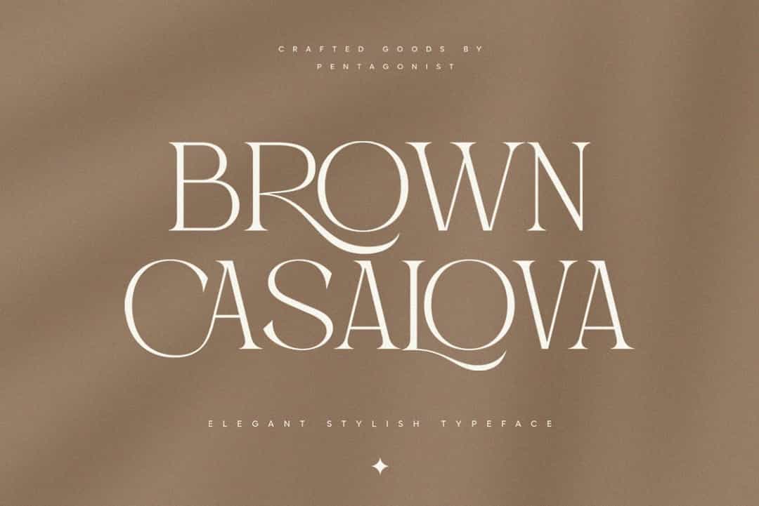 Brown Casalova Font Image 1