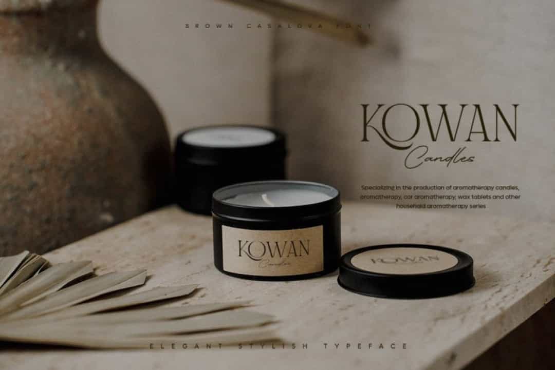 Brown Casalova Font Image 2