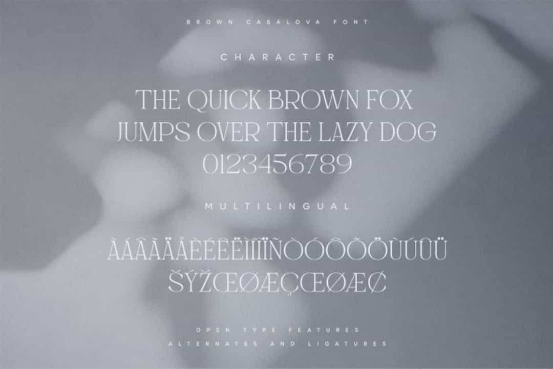 Brown Casalova Font Image 3