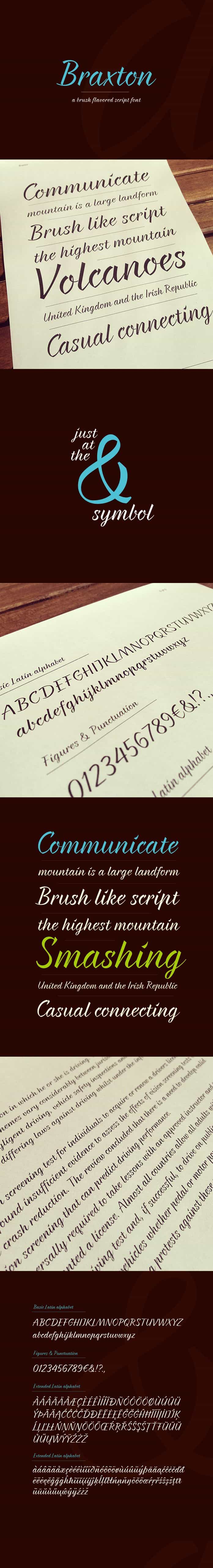Braxton Free Font Image 1