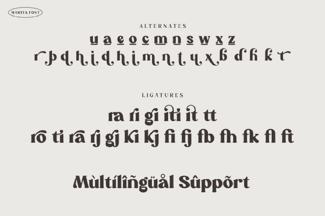 Mariya Font Image 3
